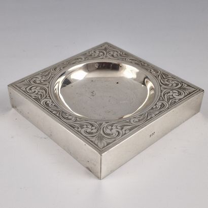 CENDRIER du Début du XXème Siècle en argent...