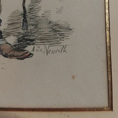 P. BOUILLON (XIX - XXEME SIECLE)
Militaire...