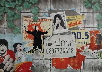 Arnaud MARTIN (1968-2011)
Les murs de Bangkok...