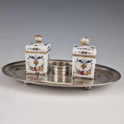 ENCRIER - Angleterre Circa 1860/1880 en métal...
