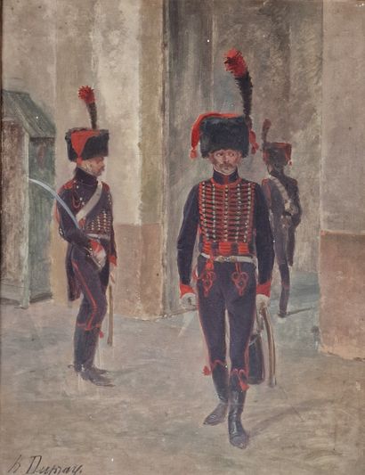 Henry Louis DUPRAY (1841-1909)
La Garde Impériale
HUILE...