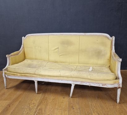 LARGE Louis XVI style basket-handle sofa...