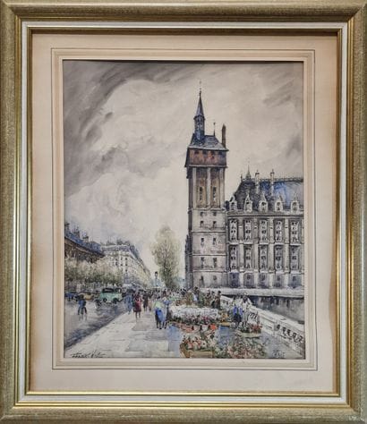 FRANK-WILL (1900-1951)
Marché aux fleurs...