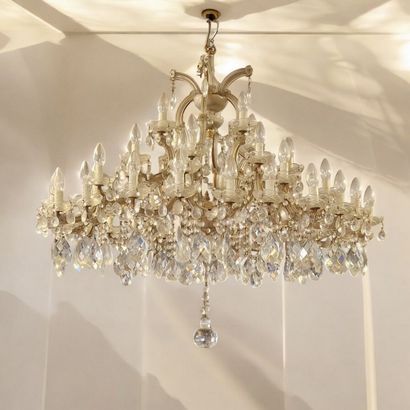 IMPORTANT LUSTRE CAGE ELECTRIQUE dit de Venise...