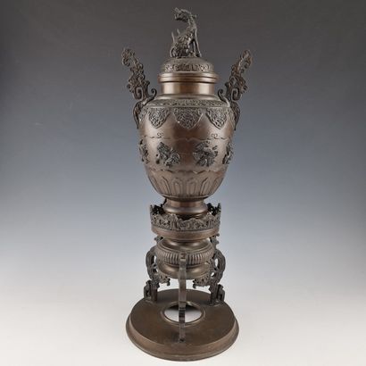 JAPON PERIODE MEIJI (1868-1912) BRULE PARFUM...