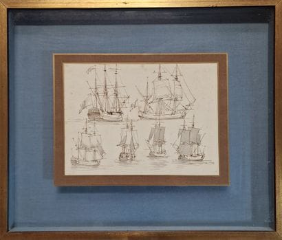 Joseph VERNET (1714-1789)
Etude de bateaux...