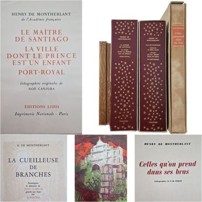 [DE MONTHERLANT (Henry)]. LOT OF 5 WORKS...