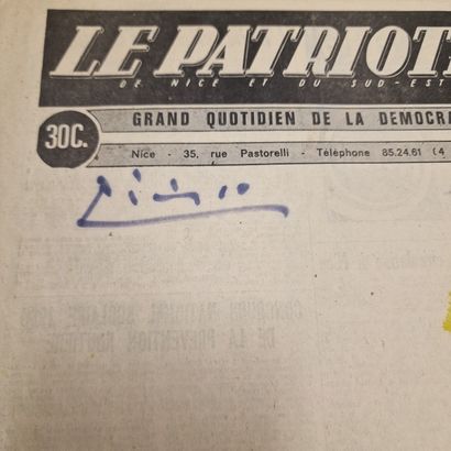 D'Après Pablo PICASSO (1881-1973) 
Journal...