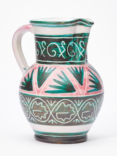 ALLIX (XXème Siècle) 
PICHET aux feuillages...