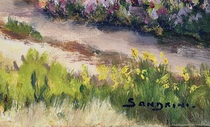 EUGENE SANDRINI (1925-1998)
Matin aux champs
HUILE...