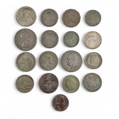 NUMISMATIQUE - DIX-SEPT MONNAIES principalement...