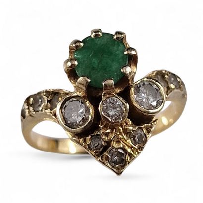 Early 20th century DUCHESSE RING in yellow...