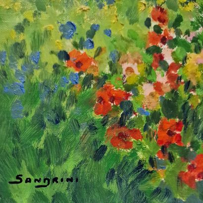 EUGENE SANDRINI (1925-1998)
Jardin dans l’Isère
HUILE...