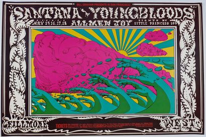 Lee CONKLIN (Né en 1941) 
Santana & Youngbloods...