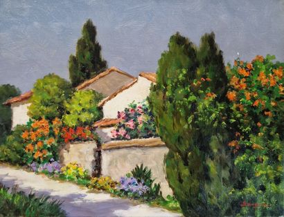 EUGENE SANDRINI (1925-1998)
Les roses rouges
HUILE...