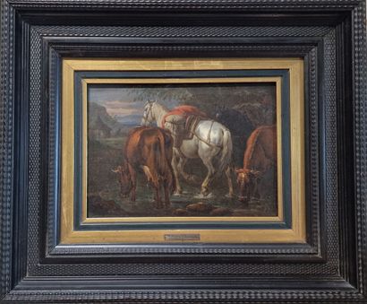 Attributed to Pieter VAN BLOEMEN (1657-1720)
Animals...