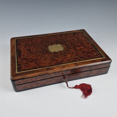 Late 19th century JEUX COFFRET in rosewood...