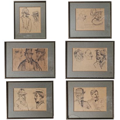 EARLY 20TH CENTURY SCHOOL 
Figure studies...