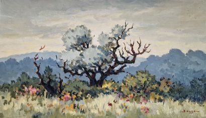 EUGENE SANDRINI (1925-1998)
Crépuscule à...
