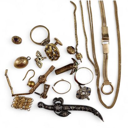 REUNION DE BIJOUX ET ELEMENTS DE BIJOUX en...