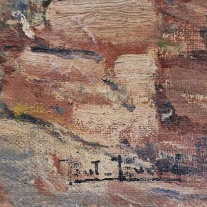 Paul LEVERE (1875-1949)
Vue d’une église...