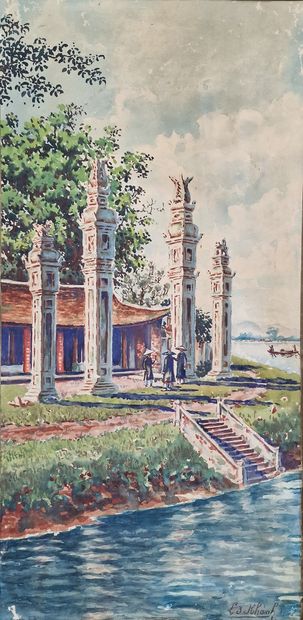 Led KHANH (20th century)
Pagoda by the river...