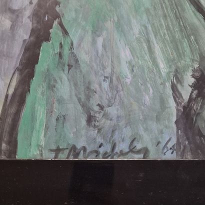 Theo MICHELS (1908-1981)
Portrait - 1964
GOUACHE...
