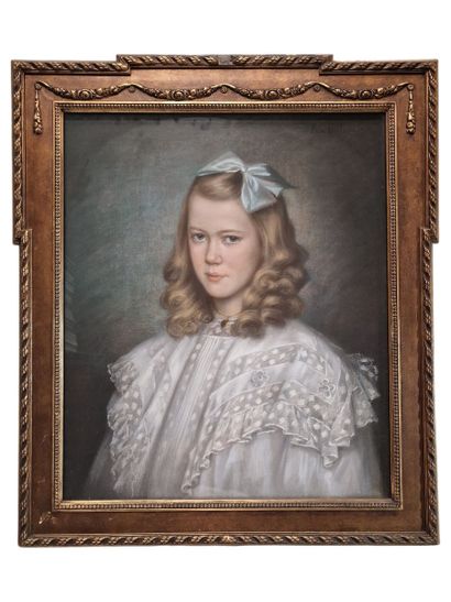 K.V. BULOW (XIX - XXeme Siècle) 
Portrait...