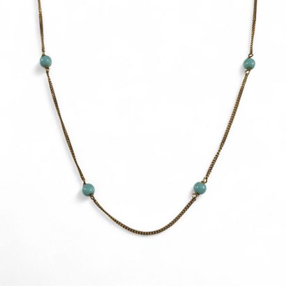 MODERN COLLAR in yellow gold 750 Millièmes...
