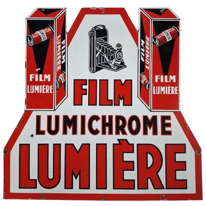 PLAQUE PUBLICITAIRE FILM LUMICHROME LUMIERE...
