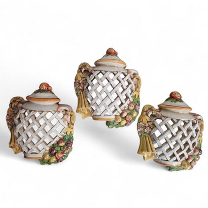 THREE DECORATIVE APPLIQUE ELEMENTS - Italy...