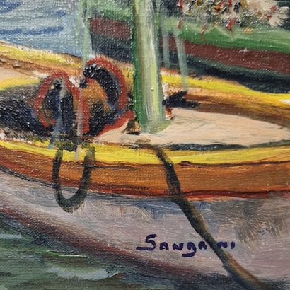 EUGENE SANDRINI (1925-1998)
HYERES - Port...