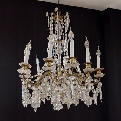 BEAUTIFUL Napoleon III period 12-light chandelier...