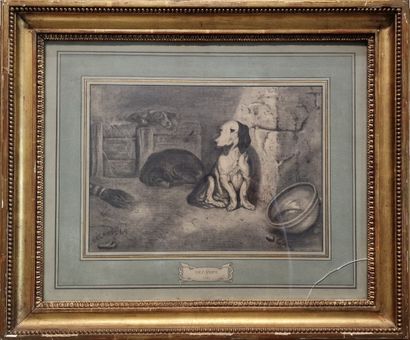 After Alexandre Gabriel DECAMPS (1803-1860)
Black...
