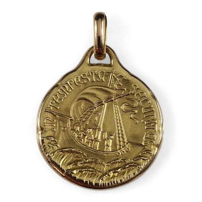 20th Century MEDAL in yellow gold 750 Millièmes...