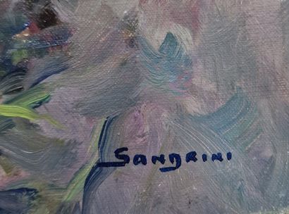 EUGENE SANDRINI (1925-1998)
Anémones et narcisses
HUILE...