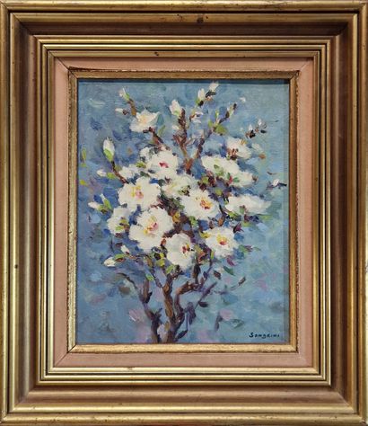 EUGENE SANDRINI (1925-1998)
Fleurs d’amandier
HUILE...