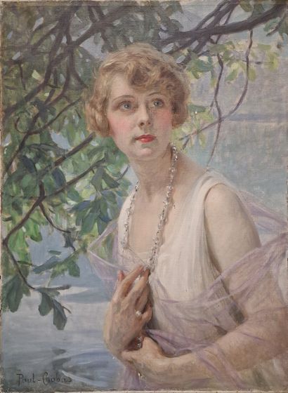 Paul CHABAS (1869-1937)
Portait d'élégante
OIL...