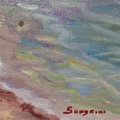 EUGENE SANDRINI (1925-1998)
Plage de la Capte
HUILE...