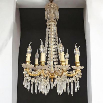 Napoleon III period nine-light chandelier...