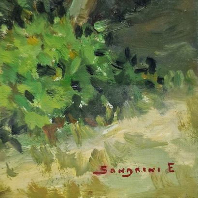 EUGENE SANDRINI (1925-1998)
La promenade
HUILE...