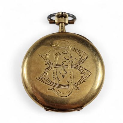 MONTRE DE POCHE Circa 1900 à boîtier en or...