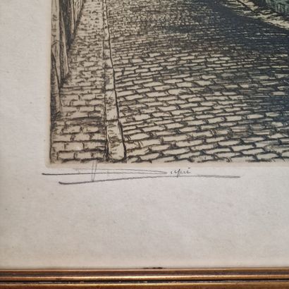 Valentine DUPRE (1886-1966)
View of Montmartre
AQUATINTE
Signed...