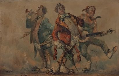 Brenda POLSKY (1942-2008)
Trois clowns dont...