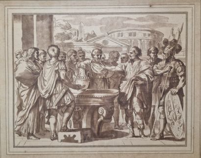 NEOCLASSICAL SCHOOL 
The Oath 
BROWN INK...