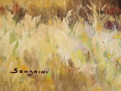 EUGENE SANDRINI (1925-1998)
Meules à Piegros...