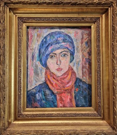 Victor RAZGOULINE (Born 1948) 
Portrait 
OIL...