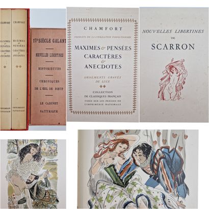 LOT OF WORKS Comprising: 
- CHAMFORT]. Maximes...