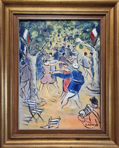 Catherine GARROS (1954) 
Bal de la Fête Nationale...
