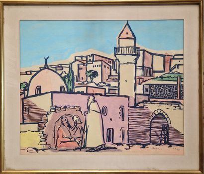 LESSEN (20th century)
Village scene in North...
